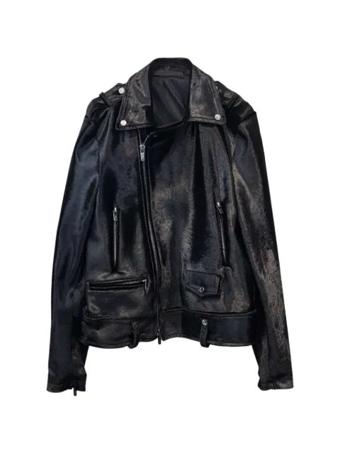 Salvatore Santoro leather biker jacket