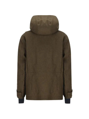 Moncler Grenoble shearling-trim hooded jacket