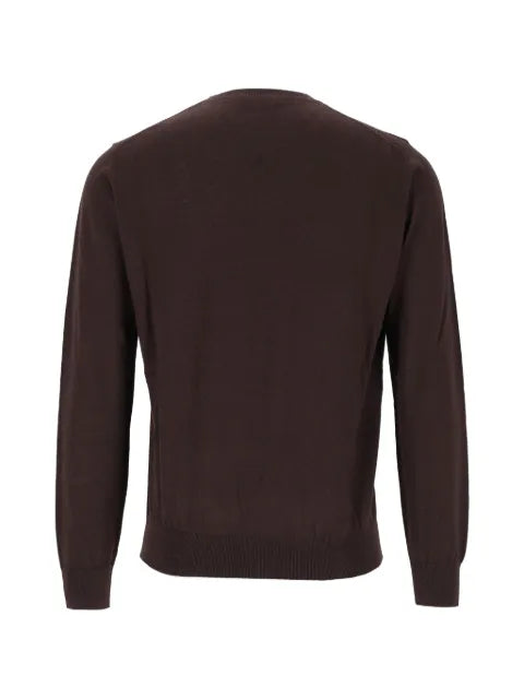 ALPHA STUDIO crew-neck long-sleeve sweater