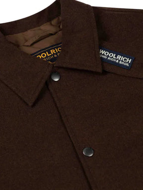 Woolrich logo-patch long-sleeve jacket