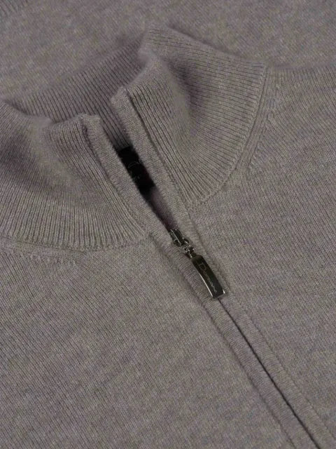 Doriani Cashmere half-zip knitted sweater
