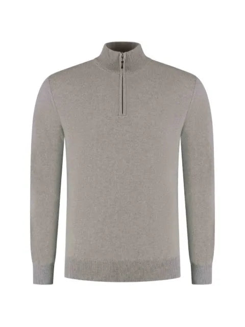 Doriani Cashmere half-zip knitted sweater