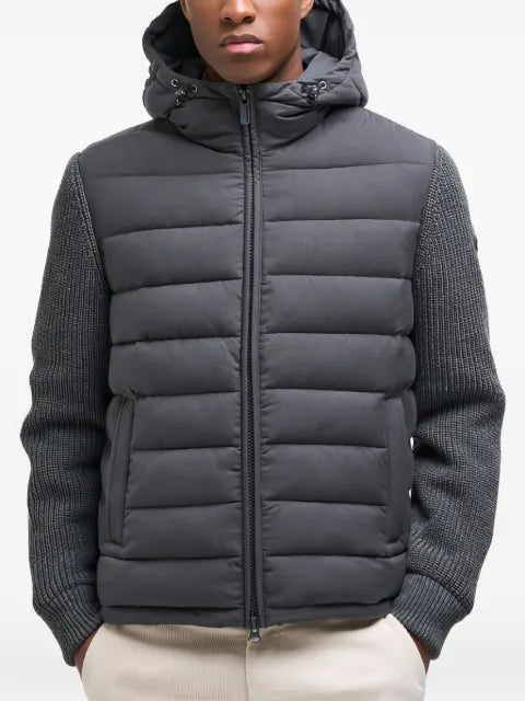 Colmar quilted knit-sleeve padded jacket