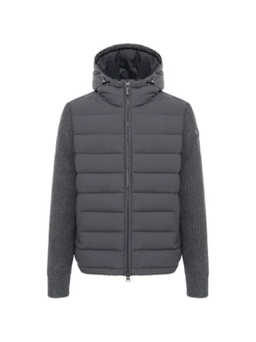 Colmar quilted knit-sleeve padded jacket