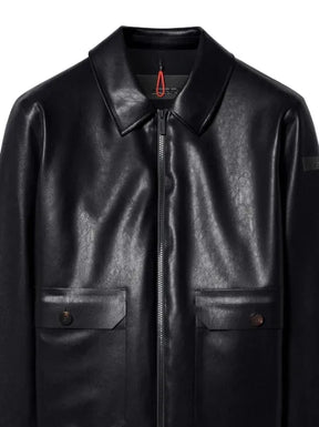 RRD zip-up faux-leather jacket