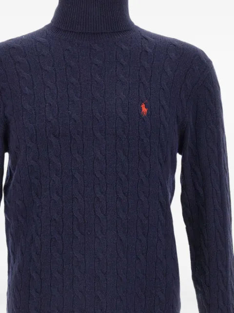 Polo Ralph Lauren cable-knit turtleneck sweater