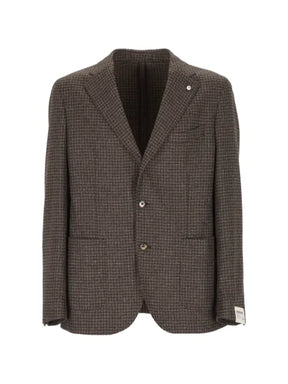 L.B.M. 1911 houndstooth-pattern blazer