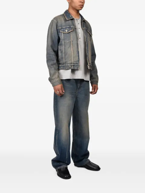 CEDARWOOD zip-up boxy-fit denim jacket