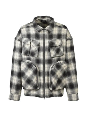 BREATH check-pattern jacket