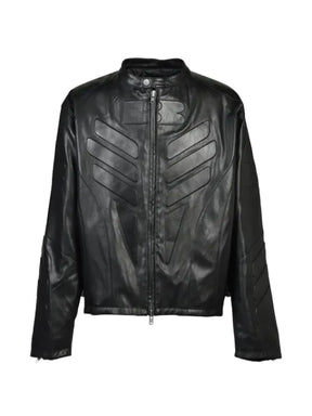 BREATH Racing faux-leather jacket