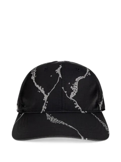 Lacoste reflective-print ripstop baseball cap