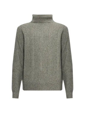 BOGNER Eros cable-knit turtleneck sweater