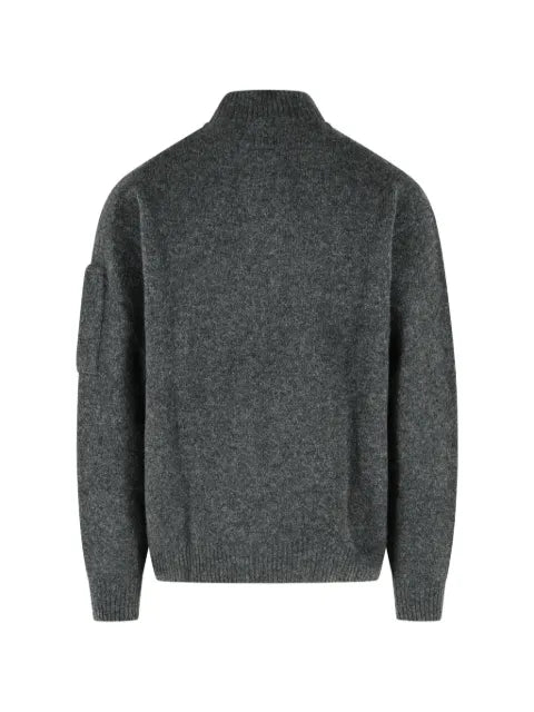 C.P. Company Lens-detail quarter-zip sweater