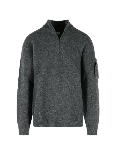 C.P. Company Lens-detail quarter-zip sweater