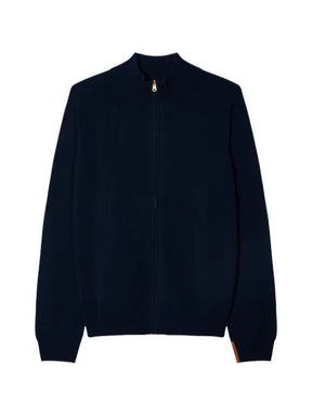 Paul Smith navy cashmere zip cardigan