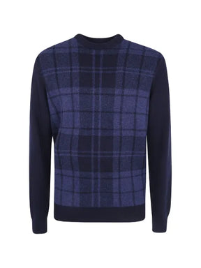 Barbour Mineral check-pattern wool jumper
