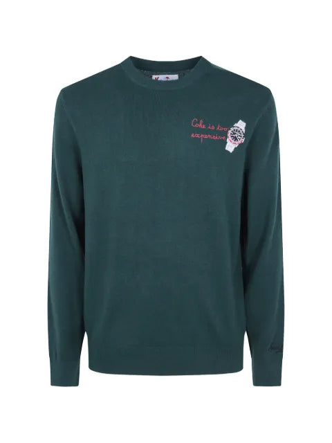MC2 Saint Barth Heron embroidered wool sweater