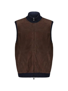 Fedeli panelled zip-up gilet