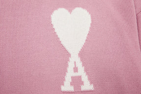 HEART SWEATER ROSE (UNISEX)