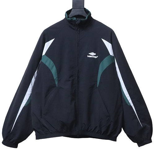 Balenciaga Track Jacket Black Green