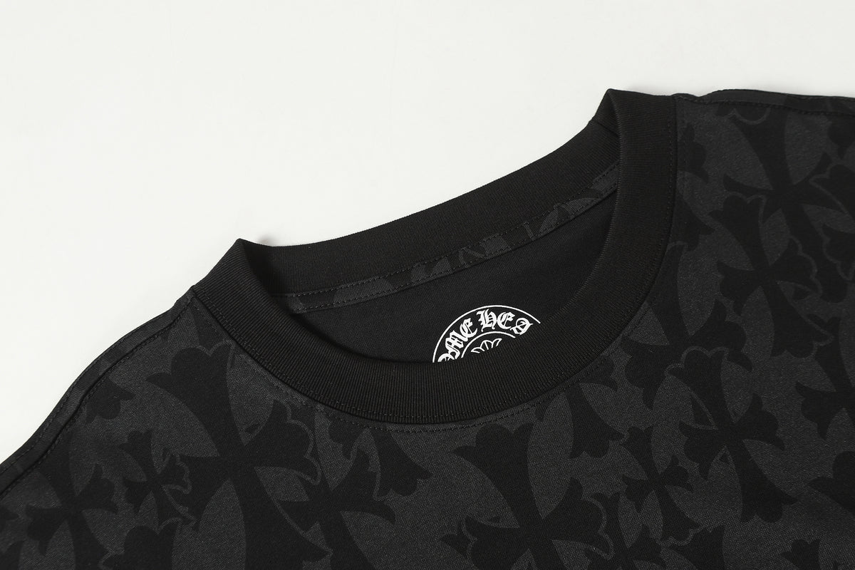 Chrome Hearts Cross Logo Monogram Scroll Logo Tee Black 2
