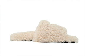 N** X Balenciaga Furry Slides White 2
