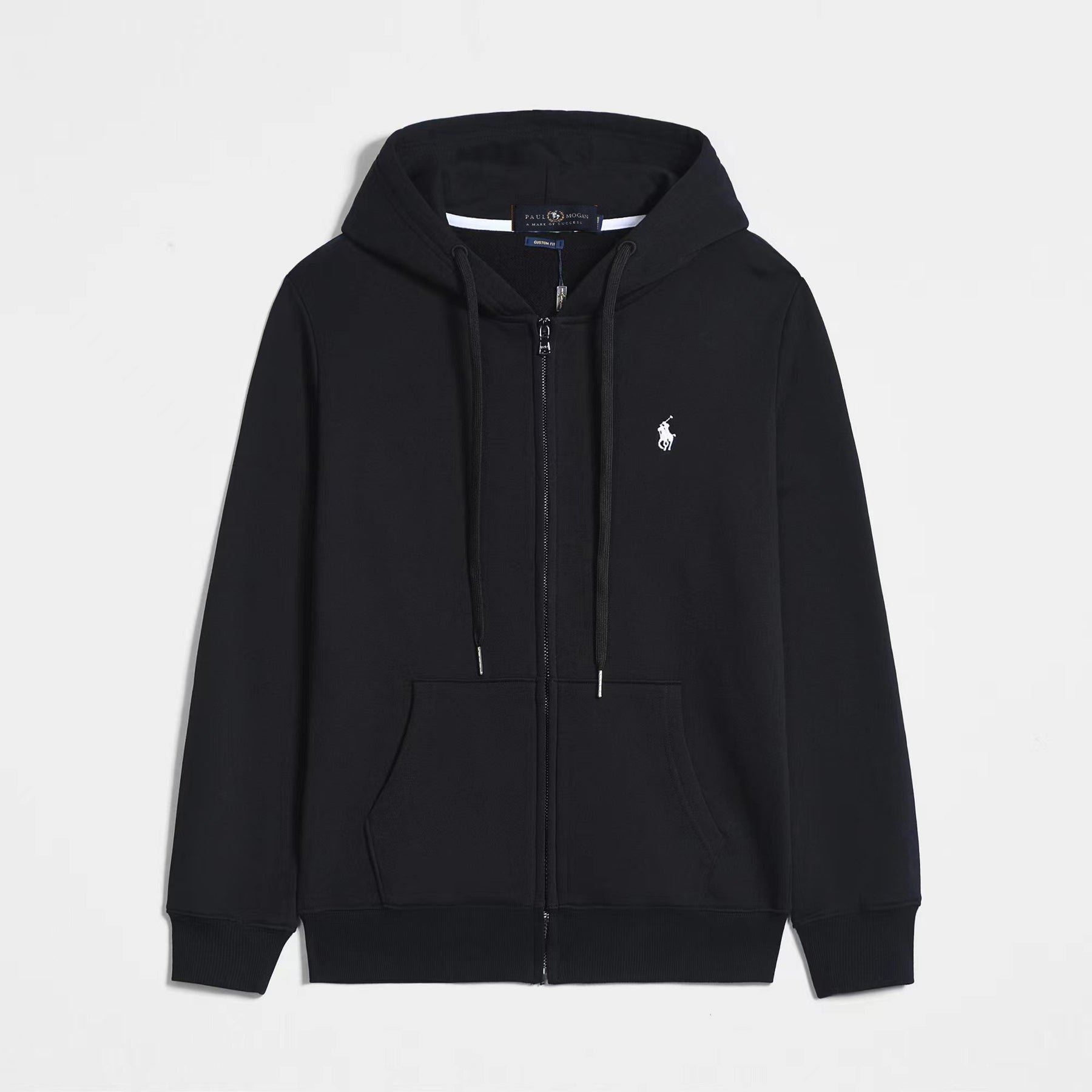 Polo Ralph Lauren Hoodie Black with Black Lace 2