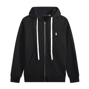 Polo Ralph Lauren Hoodie Black with White Lace 2